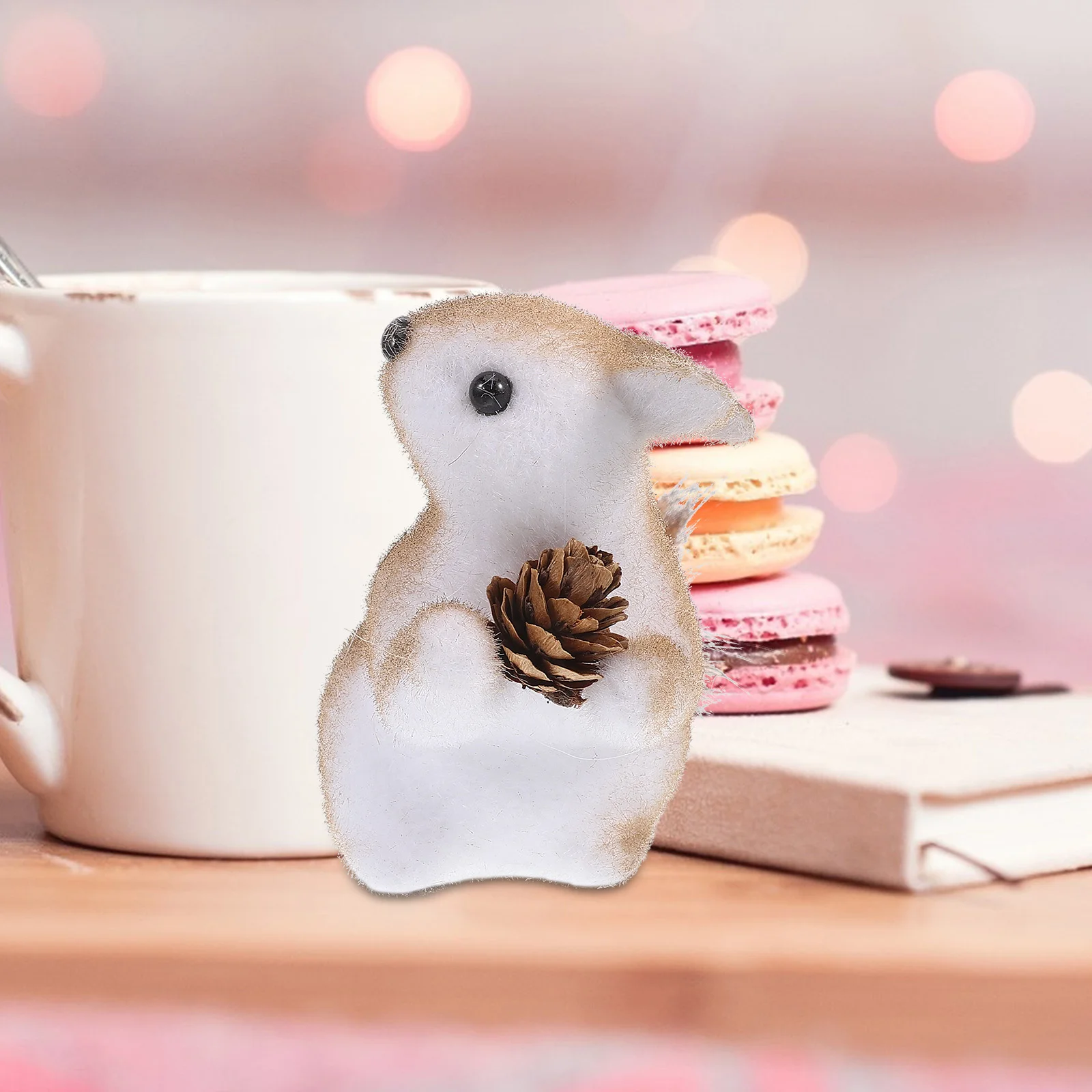 Decoración de ardilla, adorno de Animal, bonitos colgantes, decoraciones, esculturas colgantes de maceta, resina para el hogar