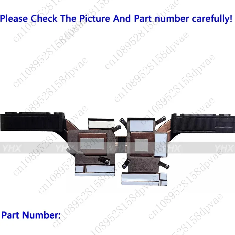 GYX New For DELL Precision 16 5680 N81P COOLING HEATSINK 2XY5C 02XY5C