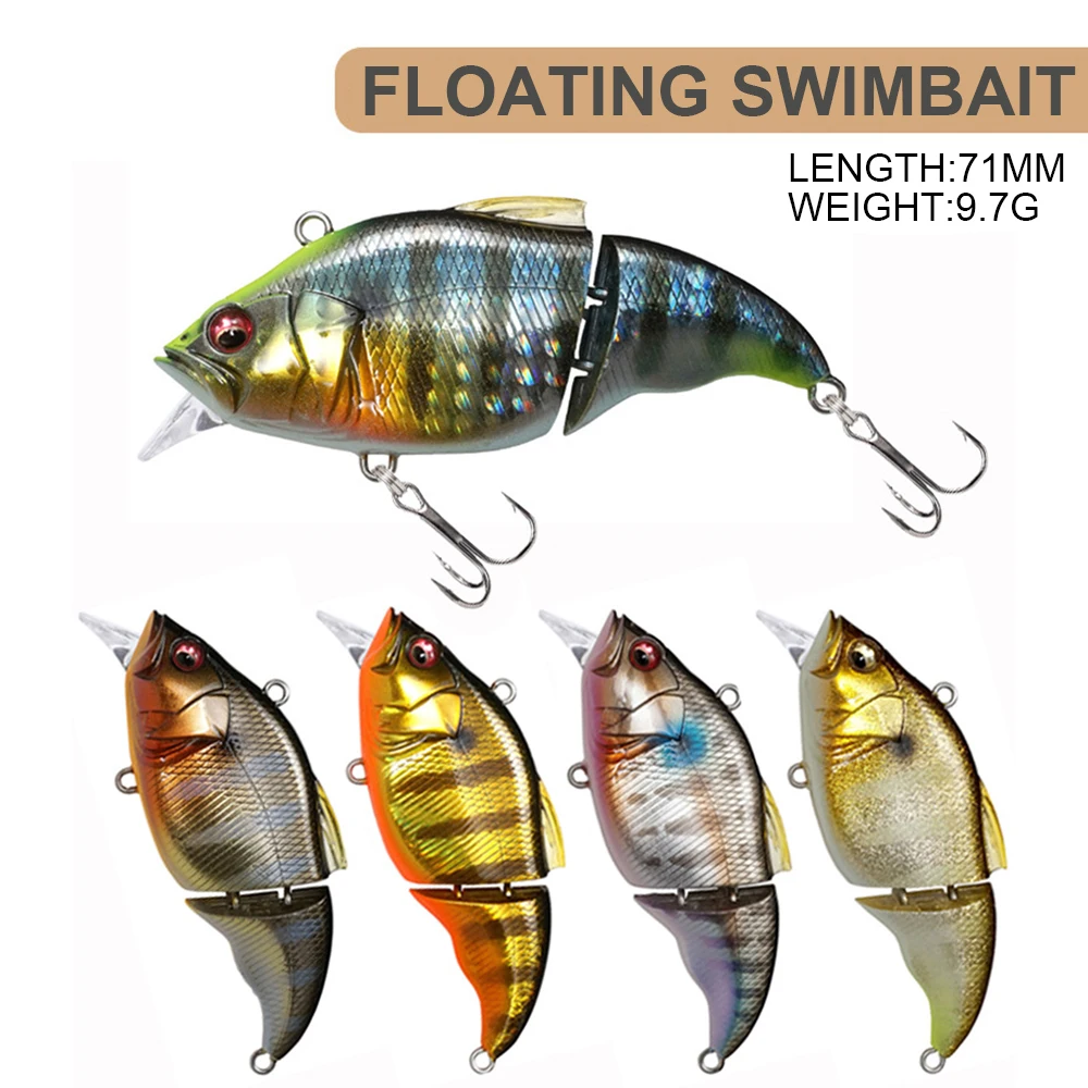 7.1cm 9.7g Fishing Lures Floating Swimbait Wobbler Joint Bait Artificial Hard Bait Minnow Predator Jerkbait For Pike Bass DJY101