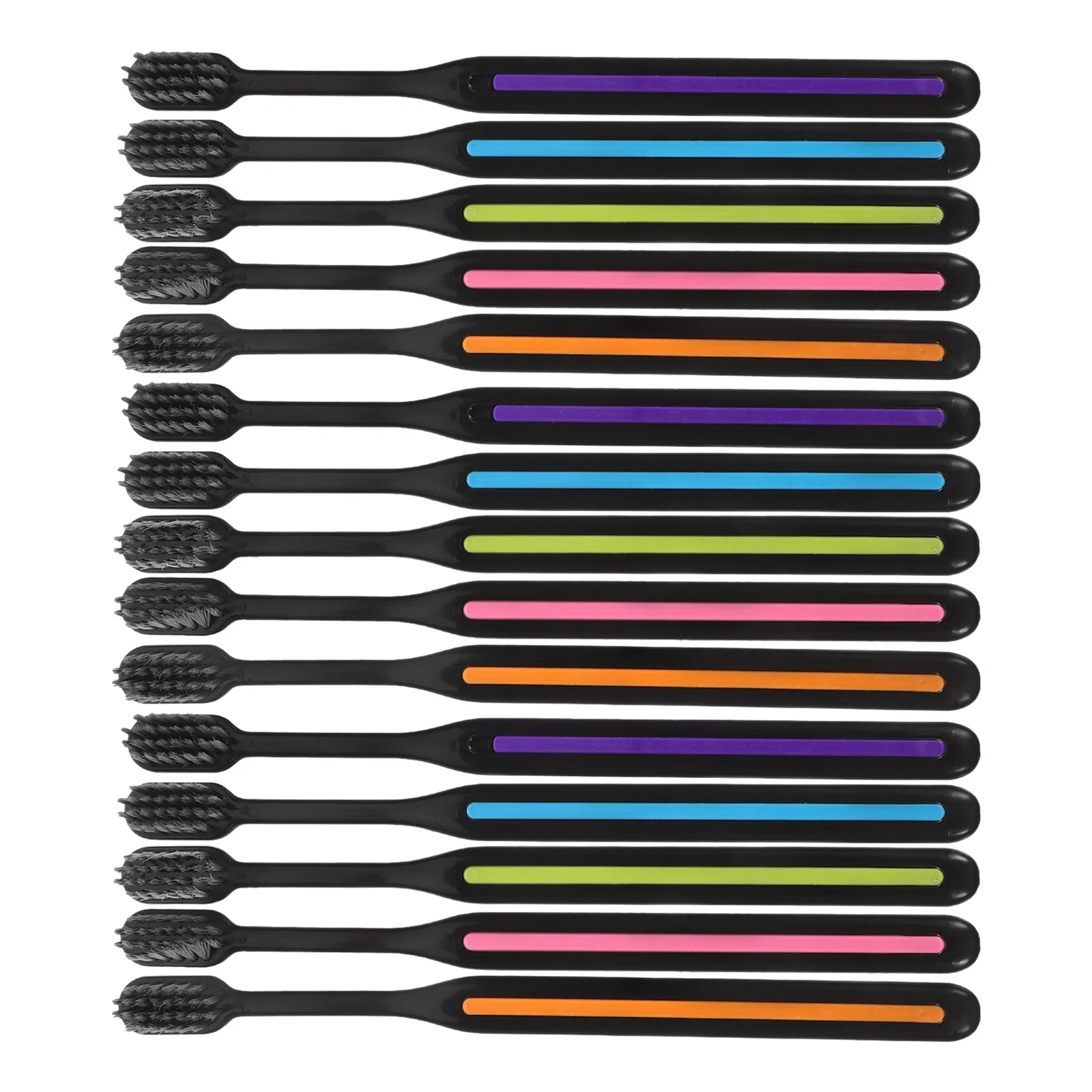 

15Pcs Gum Massage Toothbrushes Wear-Resistant Handle Ergonomic Design Suitable Daily Travel Oral Cleaner Toothbrush