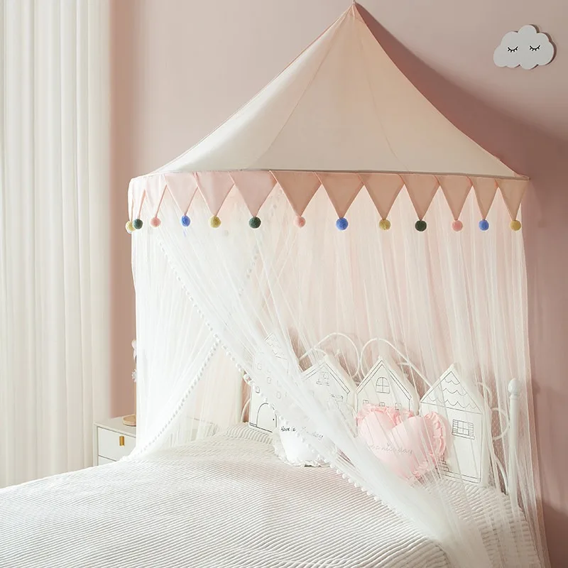 Kids Bed Tent Hanging Ceiling Wall Tulle Mesh Toy Tent Decoration Princess Style Children Bedroom Play Tents Mosquito Net Decor