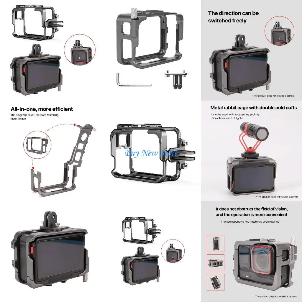 

20CE Protective Frame Metal Cage for Ace Camera Border Holder Tripod Adapter