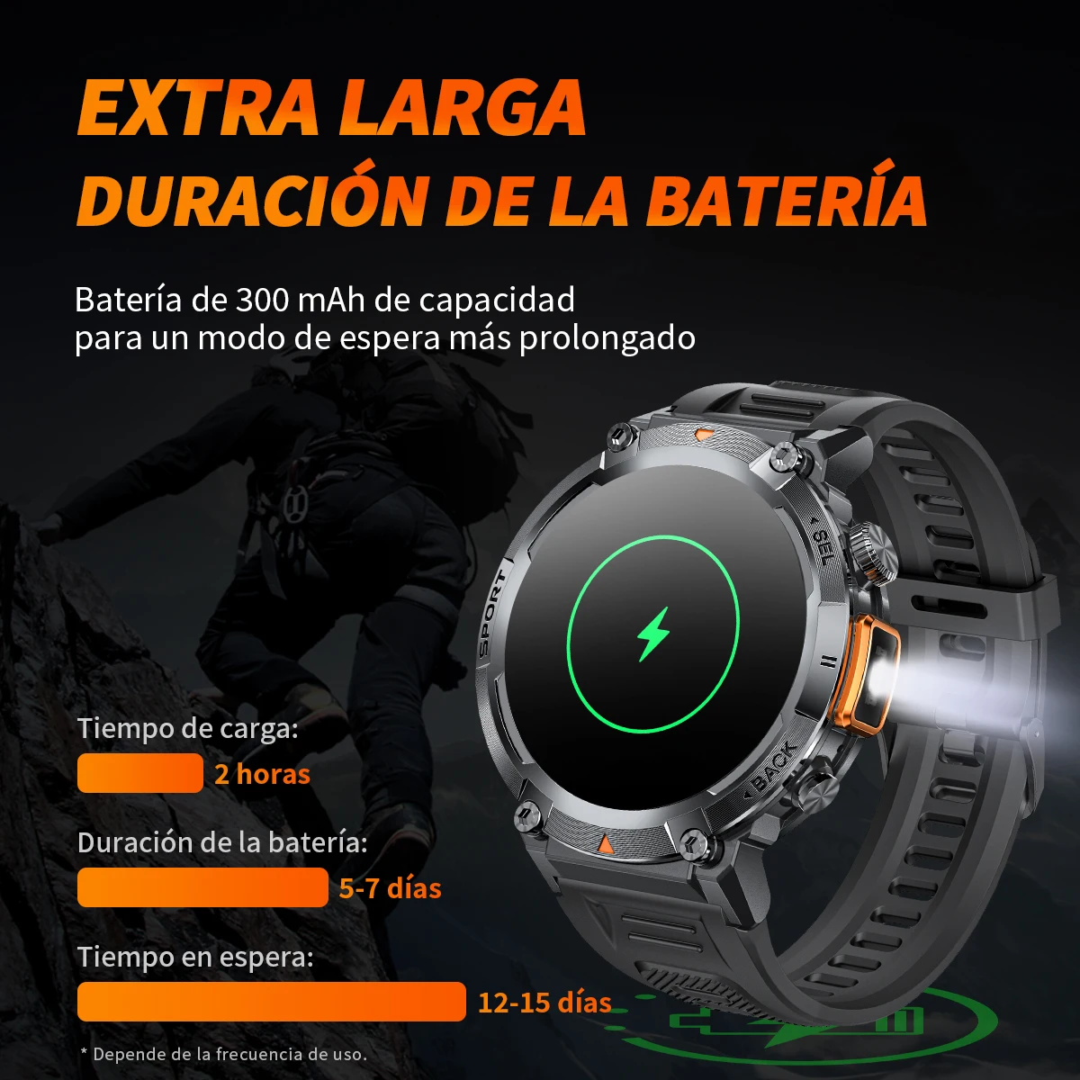 LIGE Men Smart Watch 1.45 Inch 360*360 Pixel 300mAh Smartwatch Men Bluetooth Call BT5.0 With Flashlight Remote Camera Magnetic