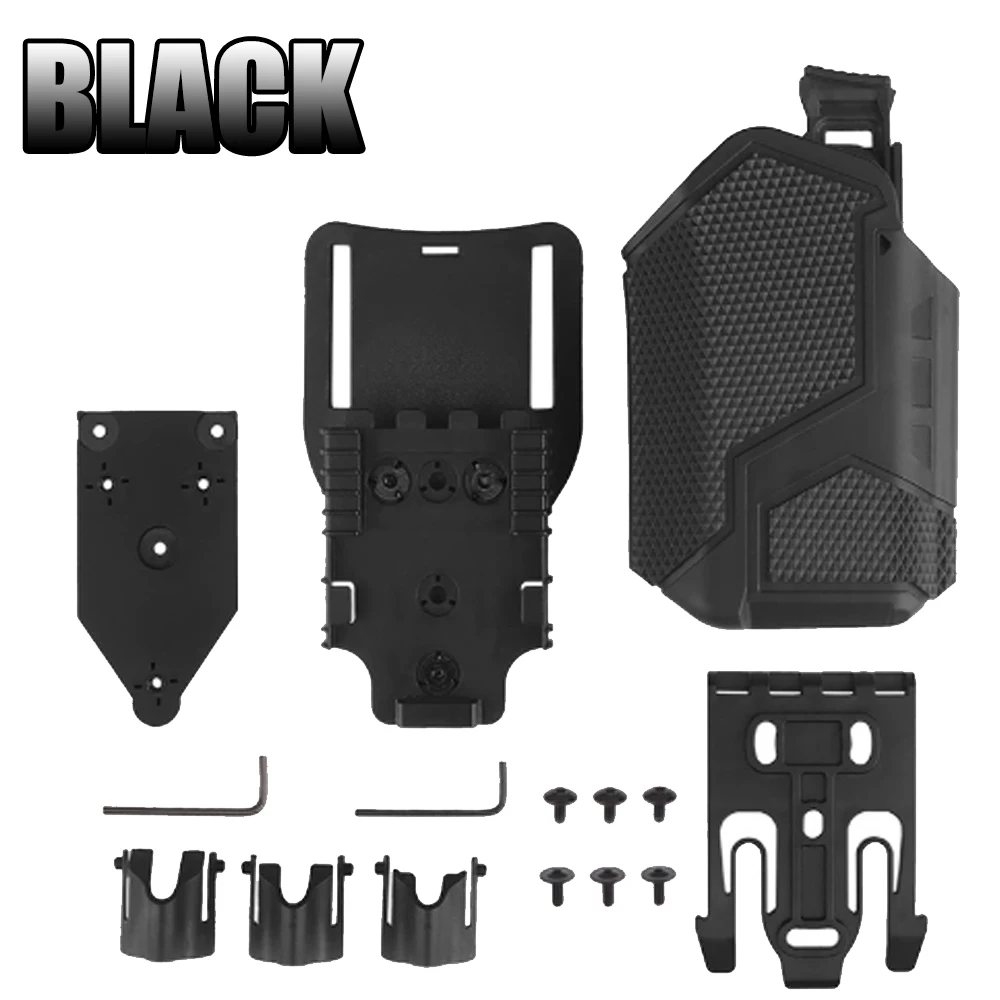 حافظة مسدس عالمية مع X300 التكتيكية Undermount مصباح يدوي الشعلة الحافظة الإفراج السريع QLS مكون