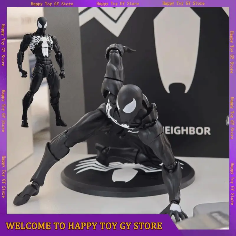 

Mess Toys Spiderman Action Figure Black Red Suit Symbiote Spider Man Anime Action Figure Figurine Statue Model Collection Toys