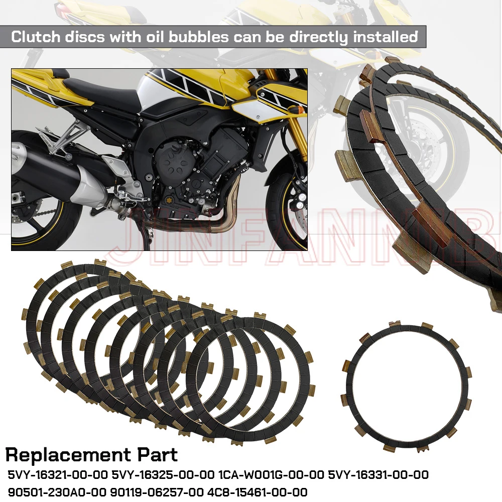 For Yamaha R1 YZF-R1 YZFR1 2004-2006 FZ1 2007-2014 FZS1 2015 2015 FZS1 Clutch Kit Heavy Duty Springs & Cover Gasket