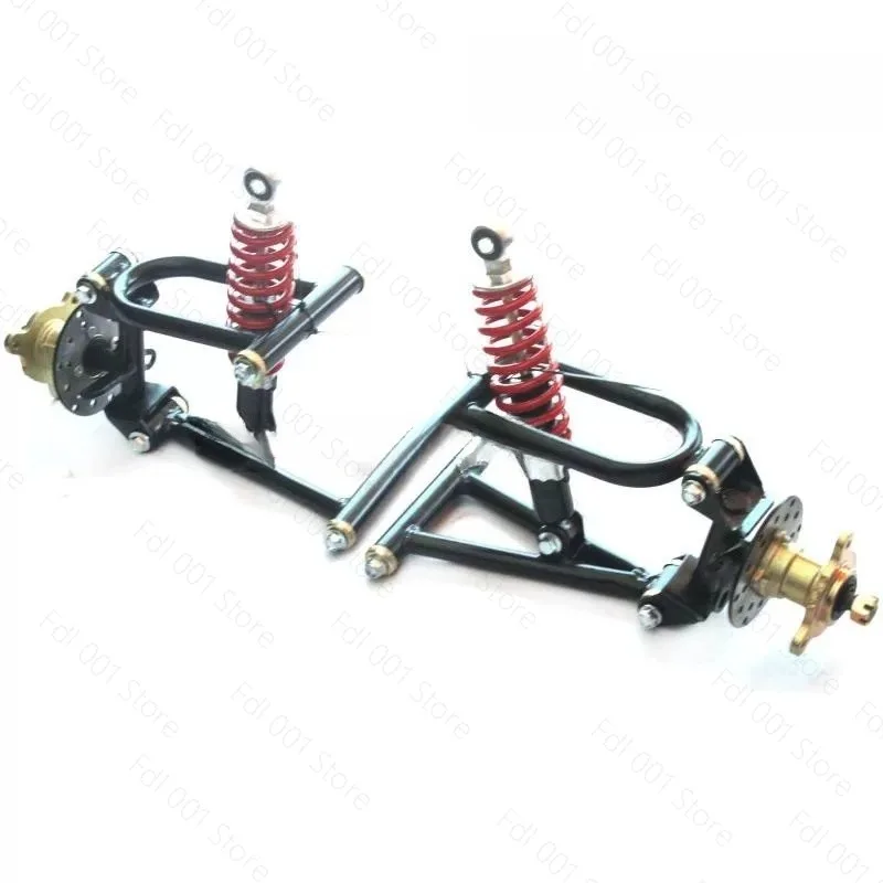Modified 4 Wheel ATV Accessories Front Suspension Homemade Go-Kart Rocker Arm Horn Shaft Shock Absorber Kit