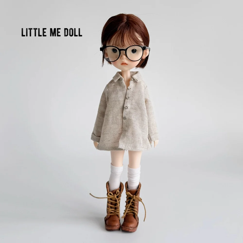 

【Без рисунка】Одежда для женской куклы ручной работы, аксессуары, льняно-хлопковая рубашка, подходит для модели фигурки Azone Ob22 Ob24 Blyth