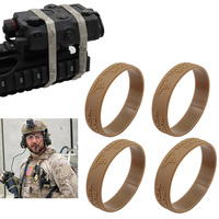 4Pcs/Lot Tactical Airsoft Rubber Ring Multifunctional Binding Rubber Band Fixed Accessories M4 M16 AR15 Flashlight Rubber Band