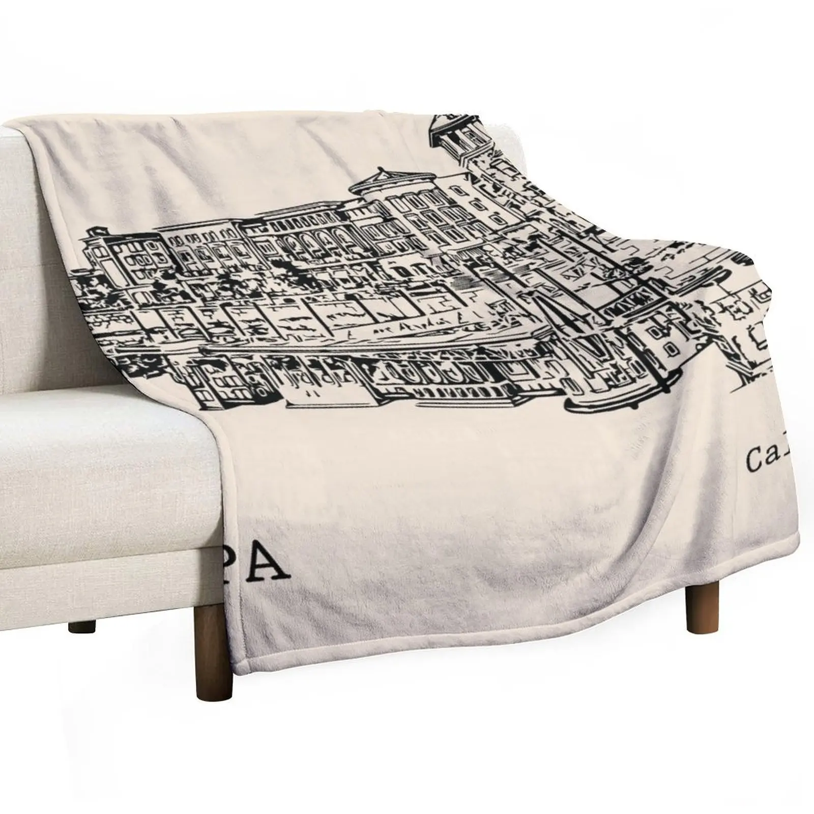 Napa California Throw Blanket sofa bed Tourist wednesday Bed covers Luxury St Designers Blankets