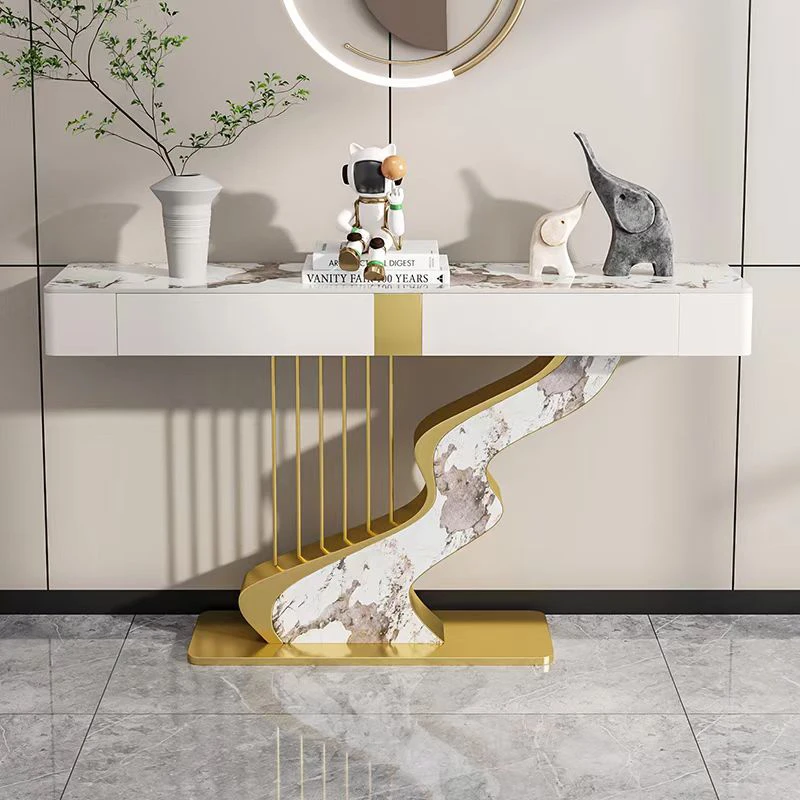 Luxury Console Table Design Decor Entryways Table Modern Storage Drawers Furniture Entrance Console Living Room Furniture image 4