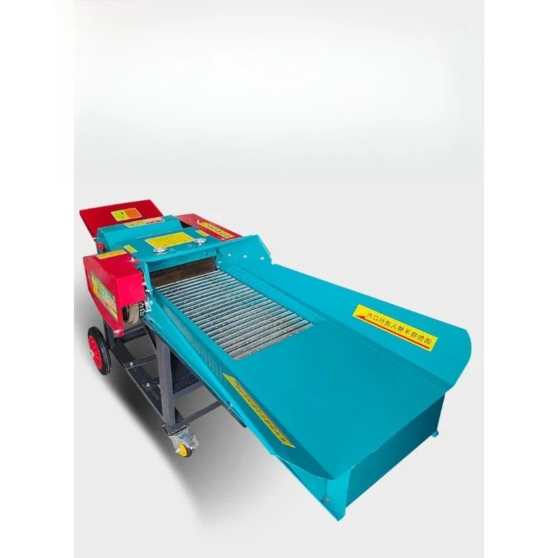 Wet and dry large-scale household breeding cattle and sheep green forage straw crusher