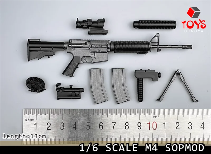 1/6 군인 장난감 소총 M4 M4A1 M4 SOPMOD XM177 M16 미국 군사 무기 모델 실행 가능 없음 12 "액션 피규어 장면 액세서리