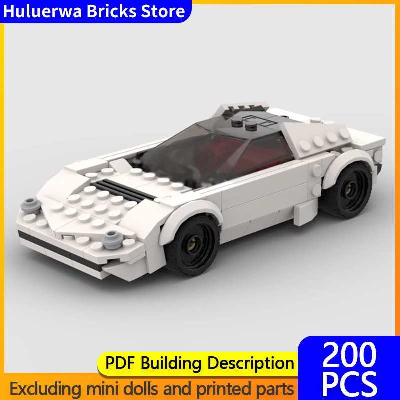 

Модель городской автомобиль MOC, строительные кирпичи Miura, классический спортивный автомобиль, модульная технология, подарки, праздник, сборка, детские игрушки, костюм