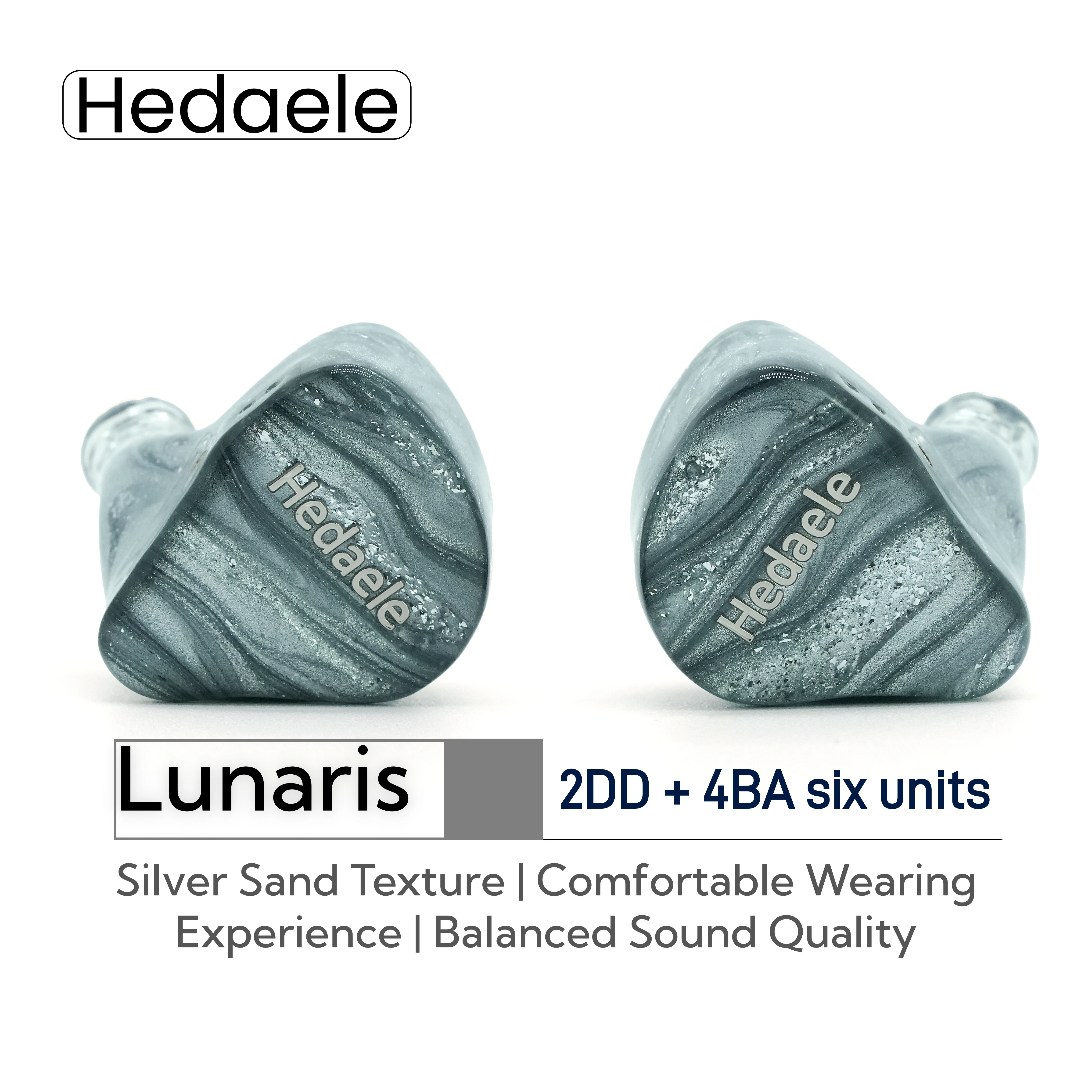 Office Work Tech - Hedaele Lunaris 2DD+4BA Hybrid In-ear Monitor