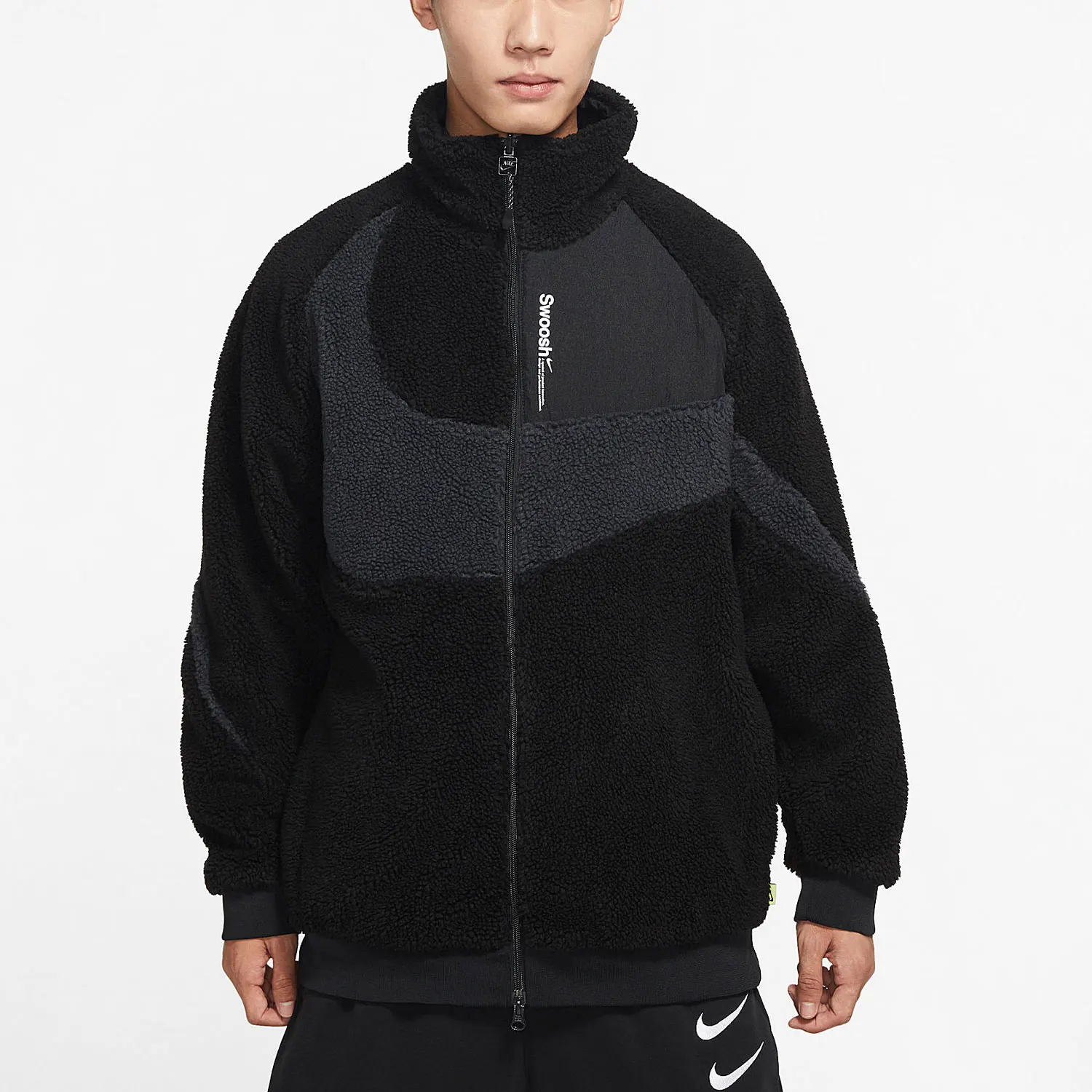 Nike genuine Autumn New Men's Reversible Fleece Jacket FB1910-010