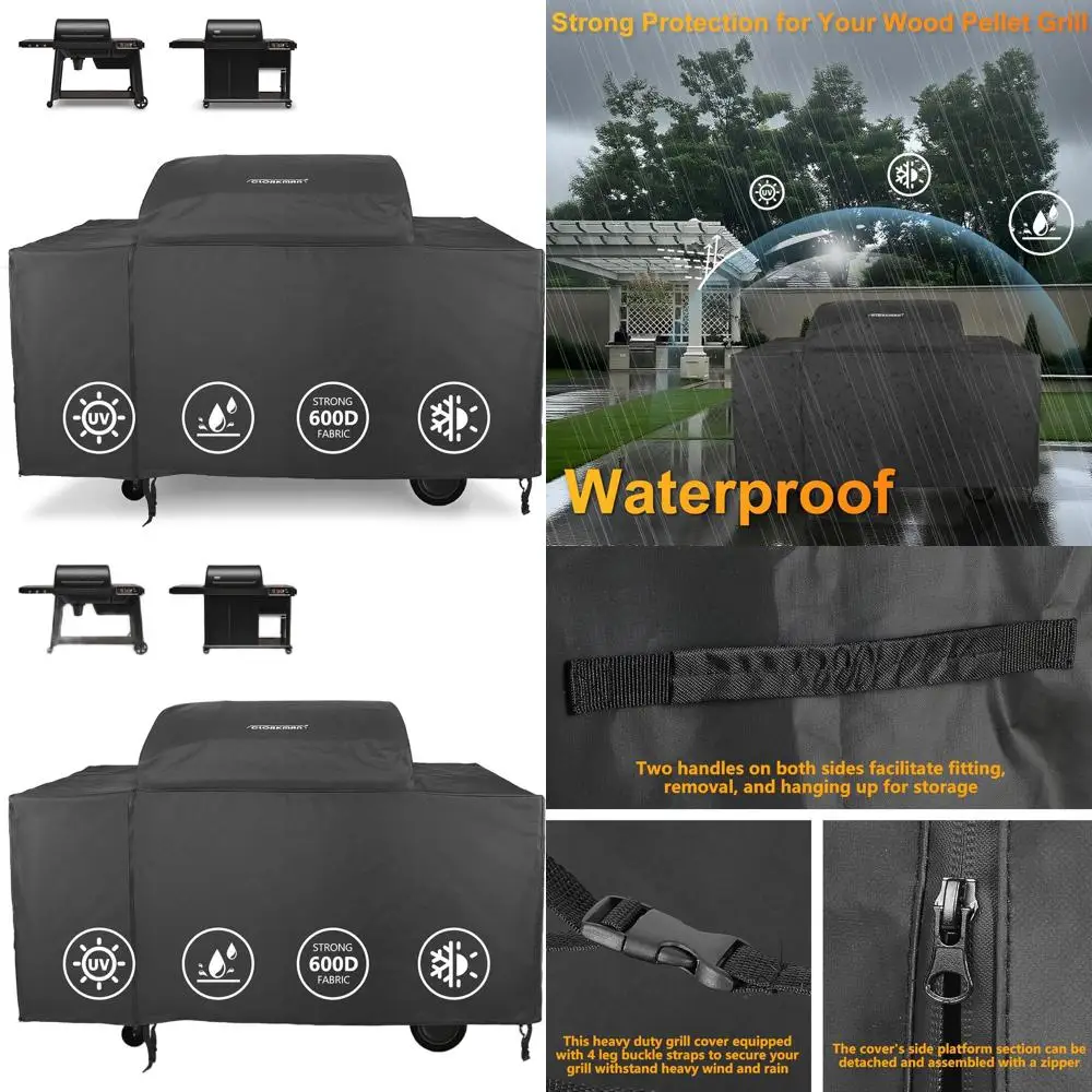 

Traeger Woodridge Pro/Elite 600D Waterproof Pellet Grill Cover - All-Weather Protection