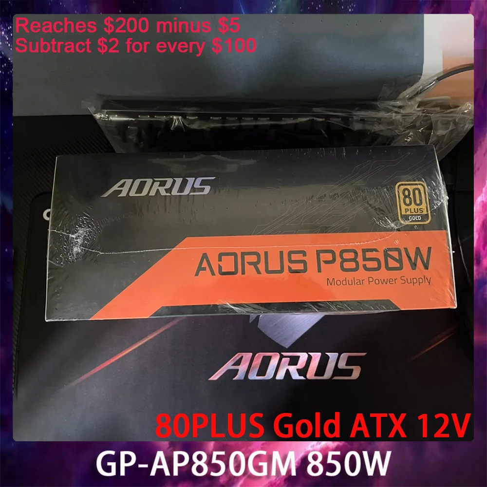 

GP-AP850GM 850 Вт для Gigabyte AORUS P850W AP850GM 80PLUS Gold ATX 12 В блок питания работает отлично, быстрая доставка, высокое качество