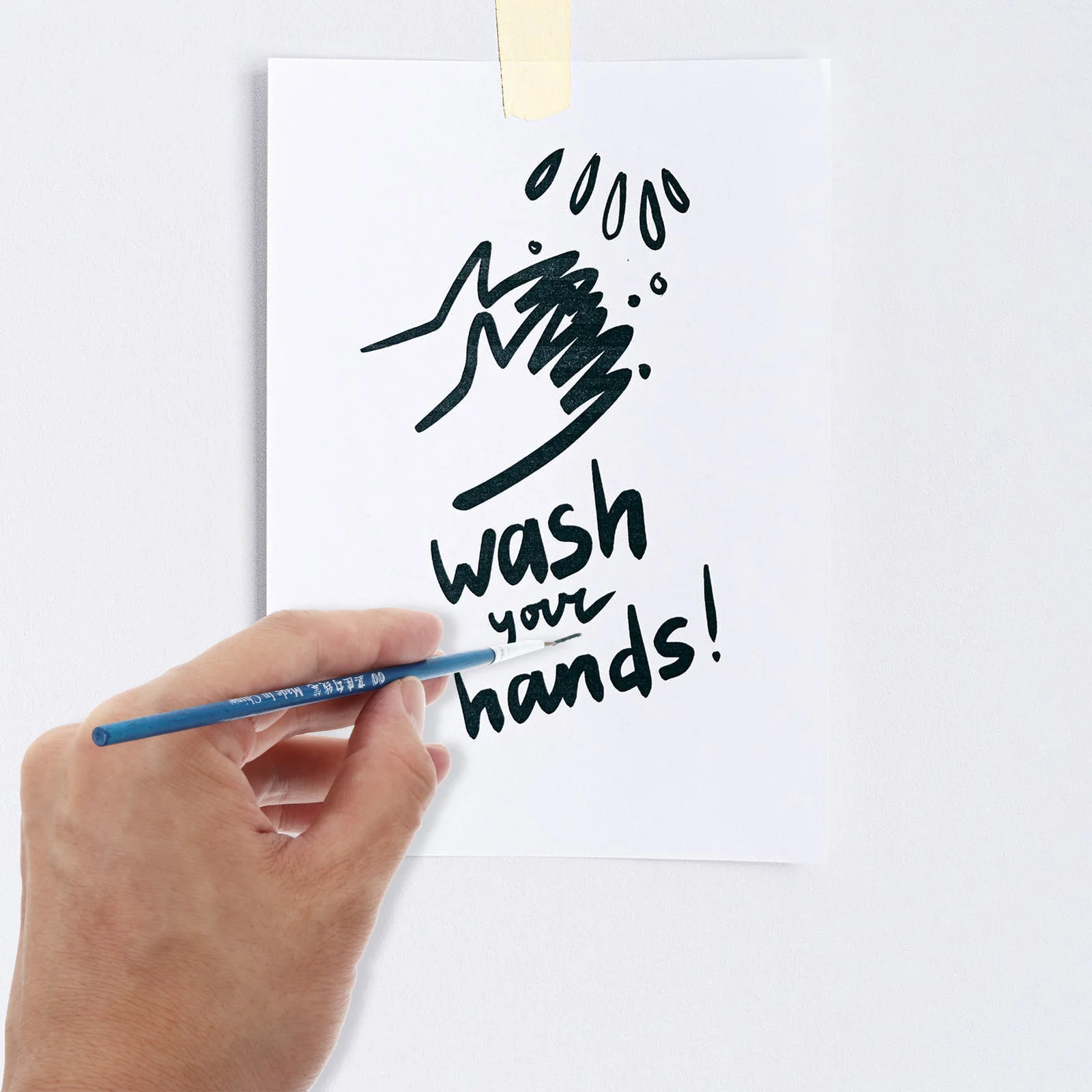 

100Pcs Detail Paint Brushes Nylon Hair High Grade Wood Handle Fine Tip for Acrylic Oil Watercolor Nail Art Craft Painting