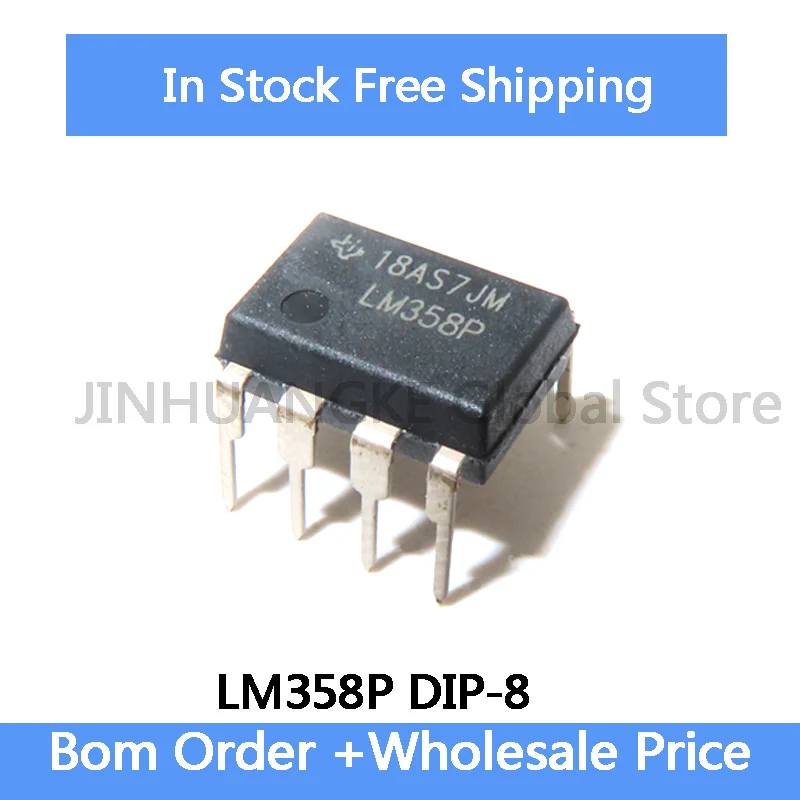 10-100Pcs 100% New Original LM358 LM358P DIP-8 Operational Amplifier In Stock