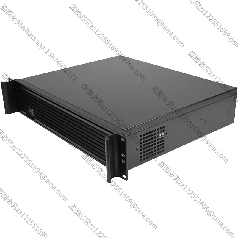 For 2U Industrial Control Chassis Rack Type Aluminum 350 Short ATX Main Board 1U Power Supply 7 Slots Industrial Computer
