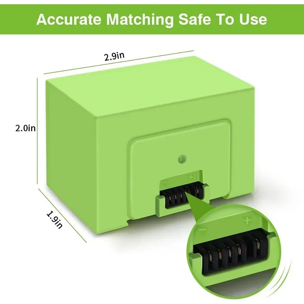 Batteria di ricambio i7 da 14,4 V 3000 mAh per iRobot Roomba e e i Series i7+ e5 7150 7550 i3 3150 i3+ 3550 i4 4150 i4 Accessori