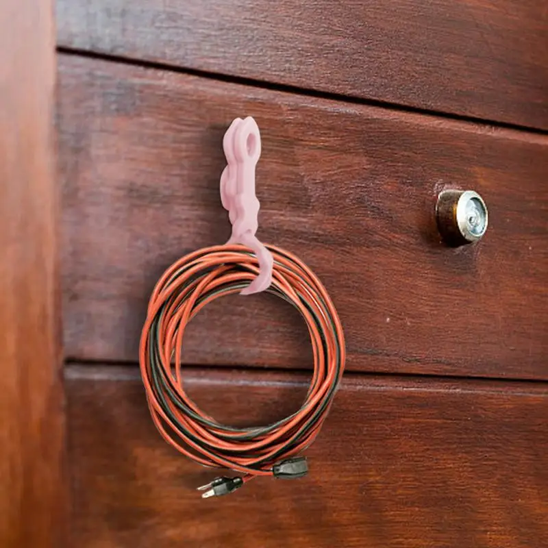 Silicone Cable Ties Silicone Reusable Cable Management Organizer Reusable Cable Organizer With Suction Cup Multipurpose Cord