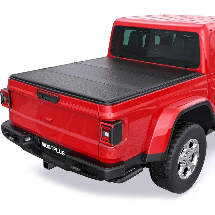 

5 футов трехслойный жесткий алюминиевый чехол для грузовой кровати для Jeep Gladiator JT 20202025 с автомобильной трековой системой или без прочного A