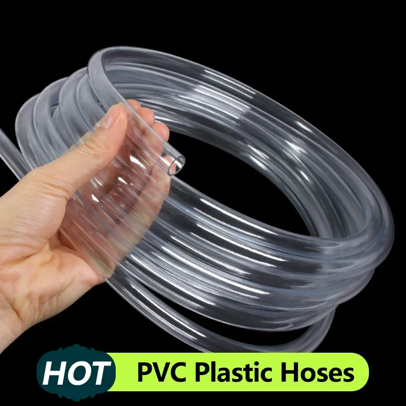 1/3/5/10M PVC Plastic Hoses High Quality Water Pump Tube Hose Aquarium Tubing Garden Plumbing 2 3 4 5 6 8 10 12 14 16 18 20 25mm