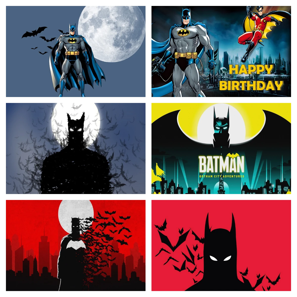 

Batman Hero Photo Backdrop Background For Photography Baby Shower Boy Birthday Party Decoration Props Supplies Banner Poster