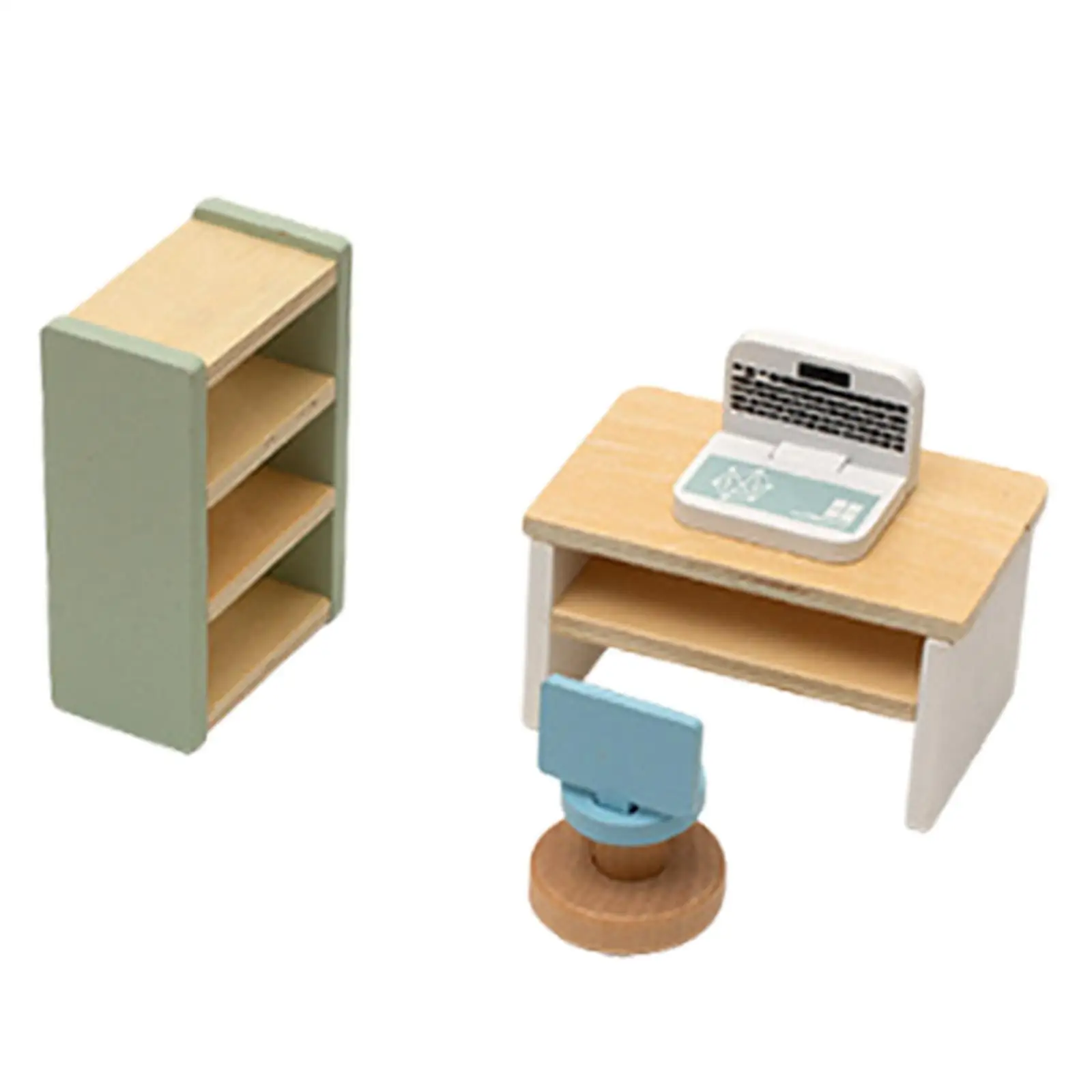 Ensemble de meubles de maison de poupée en bois, jouet de jeu imaginatif, meubles de Simulation