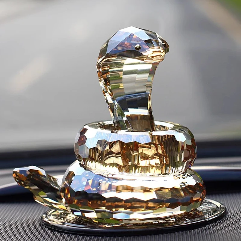 

Crystal snake car ornament, zodiac animal , high-end decoration