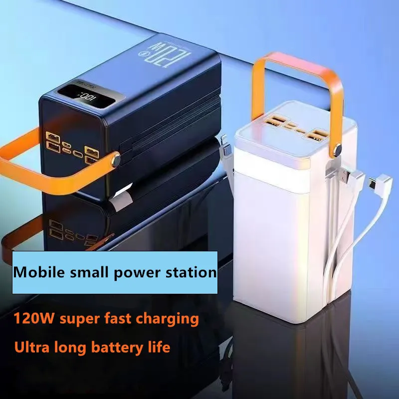 New 160000mAh Charger Portable Large Capacity Mobile Power 120W Fast Charger USB Type-C Phone External Battery