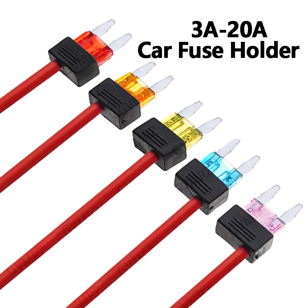 1PCS 12V 3A 15A 20A Car Fuse Holder Add-a-circuit TAP Adapter Mini ATM APM Blade MINI Simple Safety Device 5A 10A 