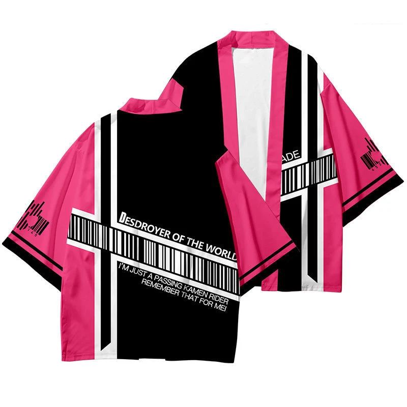 

Kamen Rider DECADE Japanese Style Kimono Haori Men Women Cardigan Japanese Traditional Clothing Asian Clothes