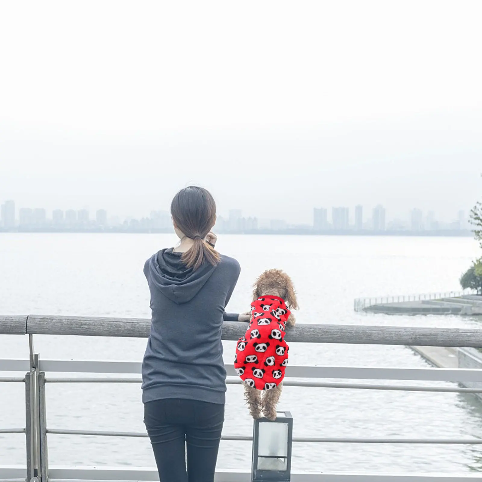 

4Pcs Pet Supplies Flannel Dog Vest Warm Keeping Adorable Look Exquisite Craftsmanship Party Costume Pet Clothes