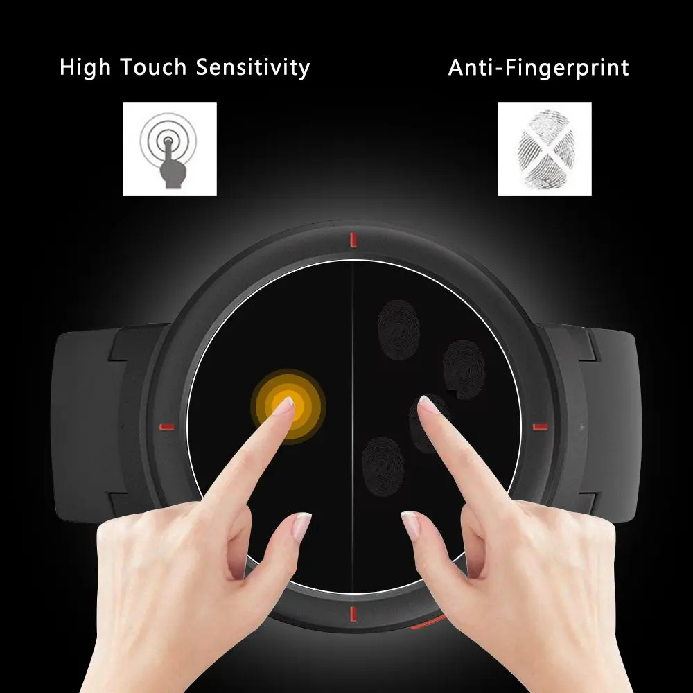 2.5D Curved 9H HD Tempered Glass Screen Protectors for Huami Amazfit Pace Stratos Verge Lite Protective Films