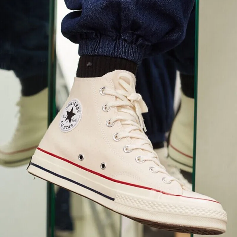 Converse canvas shoes men's shoes women's shoes 2024 new 1970s classic couple sports shoes high top casual shoes 162053