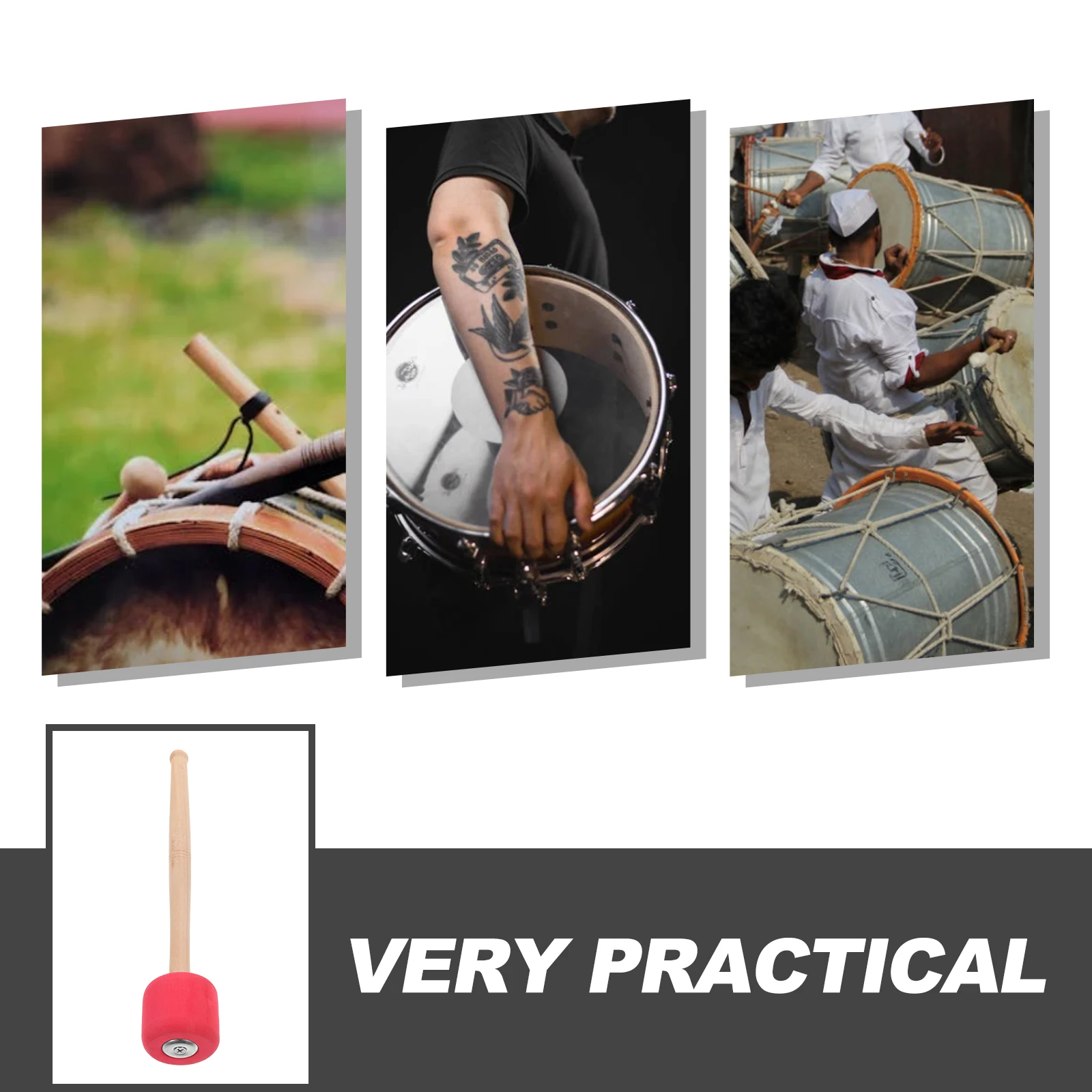 

Drumstick Sticks Drumsticks Mallet Bass Percussion Instruments Mallets Beginner Musical