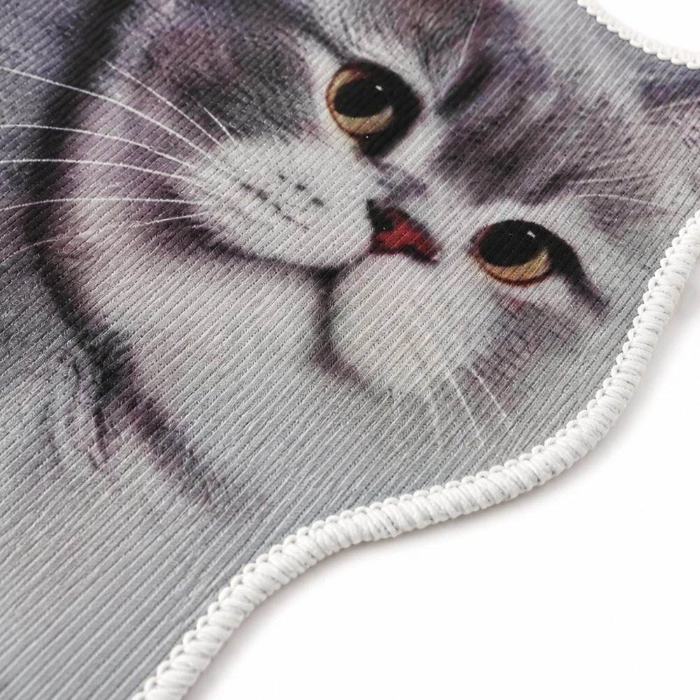 40*60cm Cute Cat Crystal Velvet Floor Mat Ginger Cat Non-slip Bedroom Door Small Rug Abrasion-resistant Soft Entrance Carpet