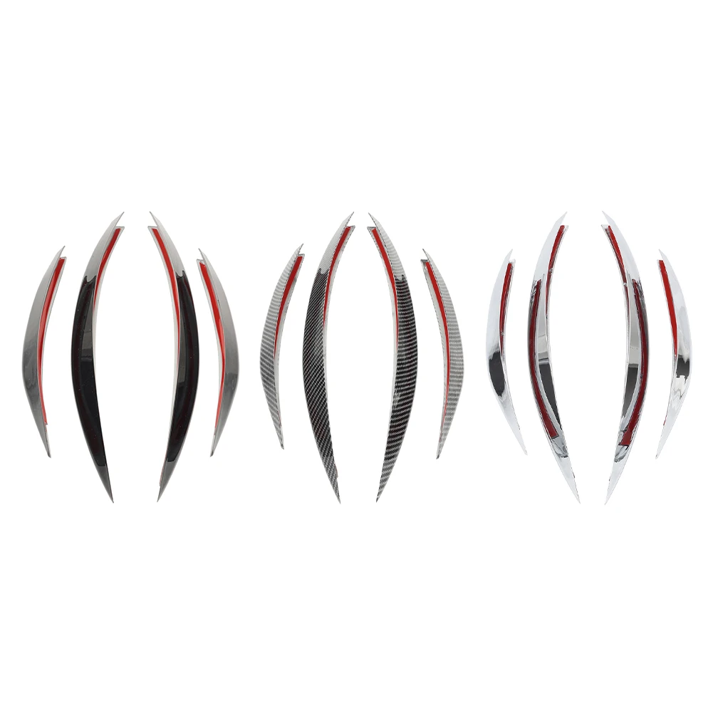 4Pcs Car Front Bumper Fog Light Grille Strips Trim Decoration For Mercedes Benz CLA Class C118 X118 2023-2024