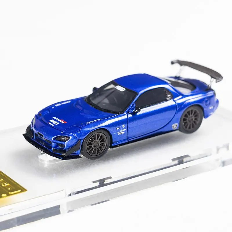 IG 1:64 Scale Mazda FEED Modified RX-7 FD3S RX7 Resin Car Model Collectible Toy Gift Souvenir Display Ornament