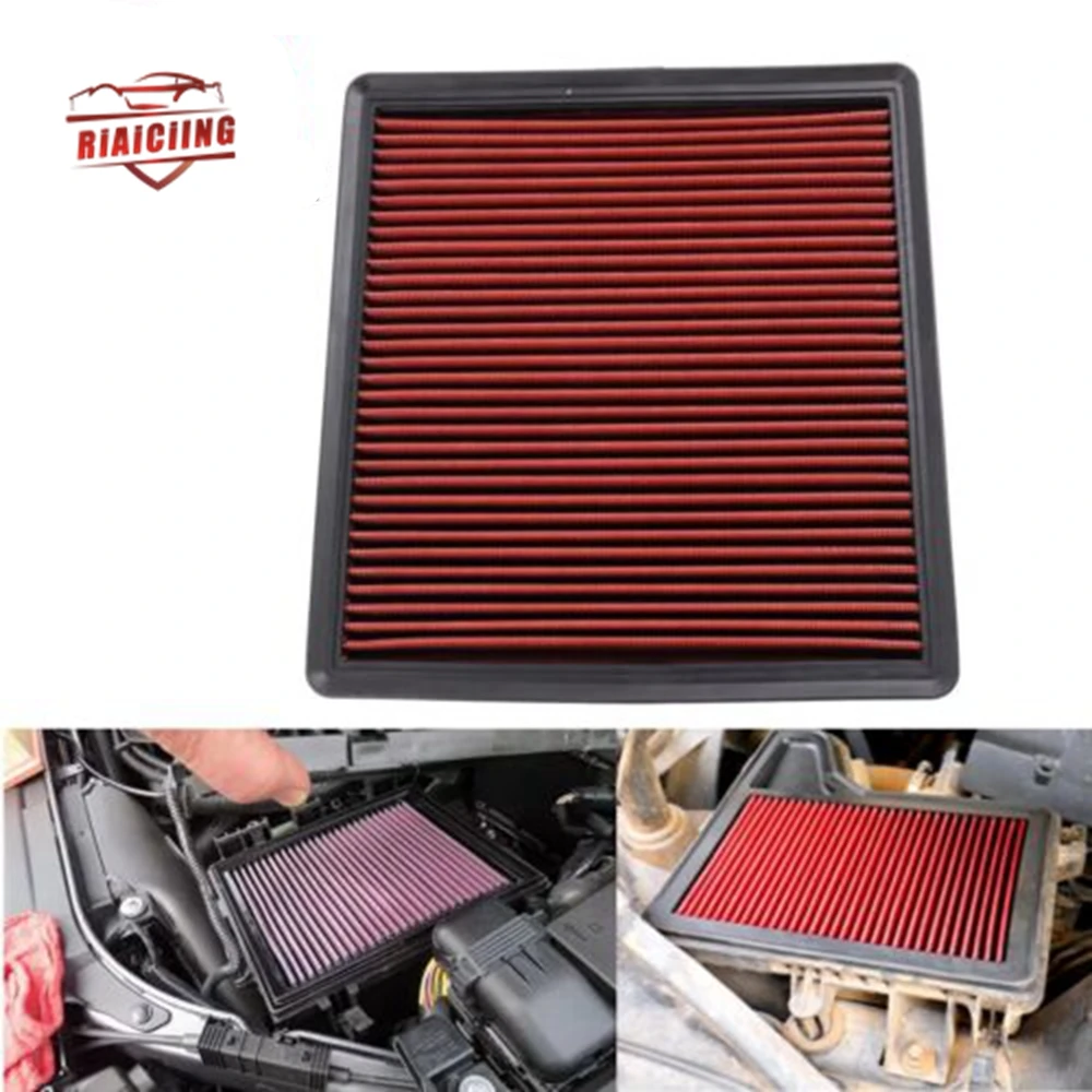 Washable Reusable High Flow Air Filter Panel Replacemet for Ford F150 F250 F350