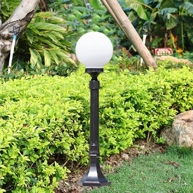 

(WECUS) 80CM European-Style Outdoor Ball Lawn Lamp, Courtyard Lawn Lamp, Villa / Community / Road Landscape LampStreet