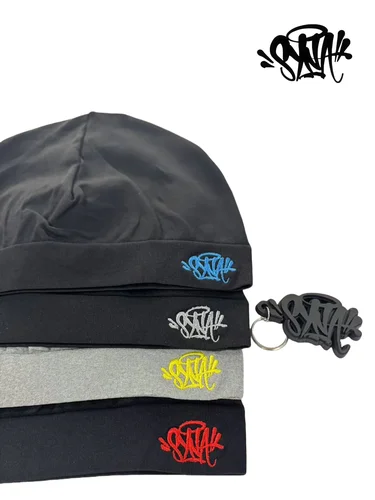 SY con llavero 2025 Nuevo Sy World Skull Hat Syrunning Hat 2025 Nuevo gorro de punto Sy para hombres y mujeres Y2k War