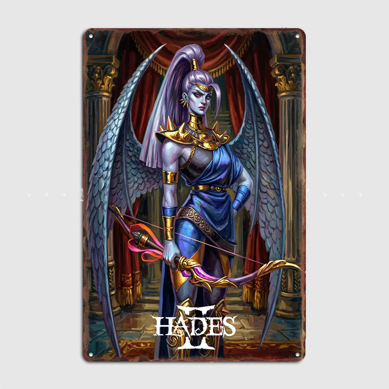 Hades II Nemesis Character Art Poster Metal Sign Posters Bar Bedroom Custom Wall Decorations Room Decoration Interior Home Decor