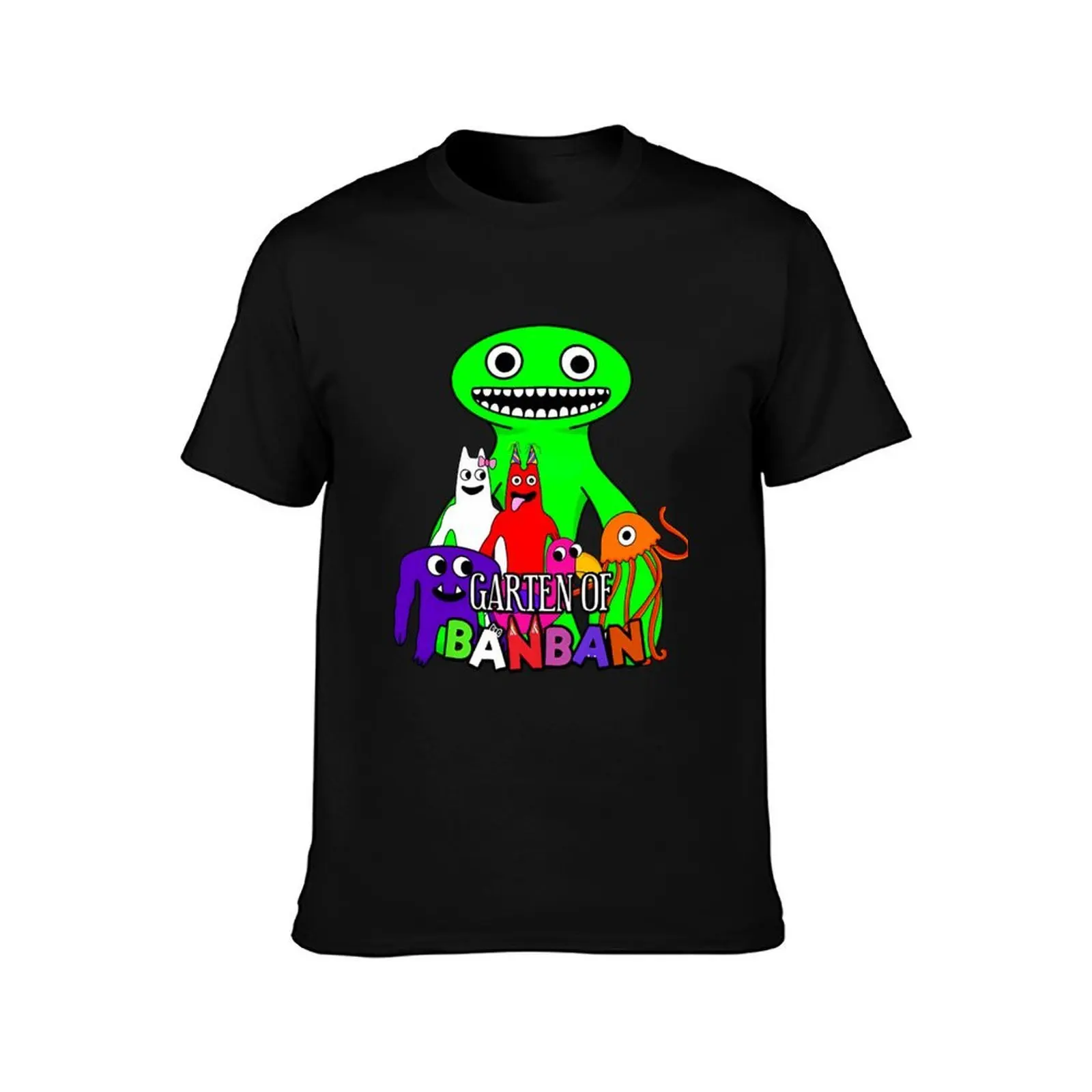 Garten Of Banban Characters (3) T-Shirt Summer Casual Cotton Tee Oversized Streetwear Tops Vintage Graphic Print 100% Cotton