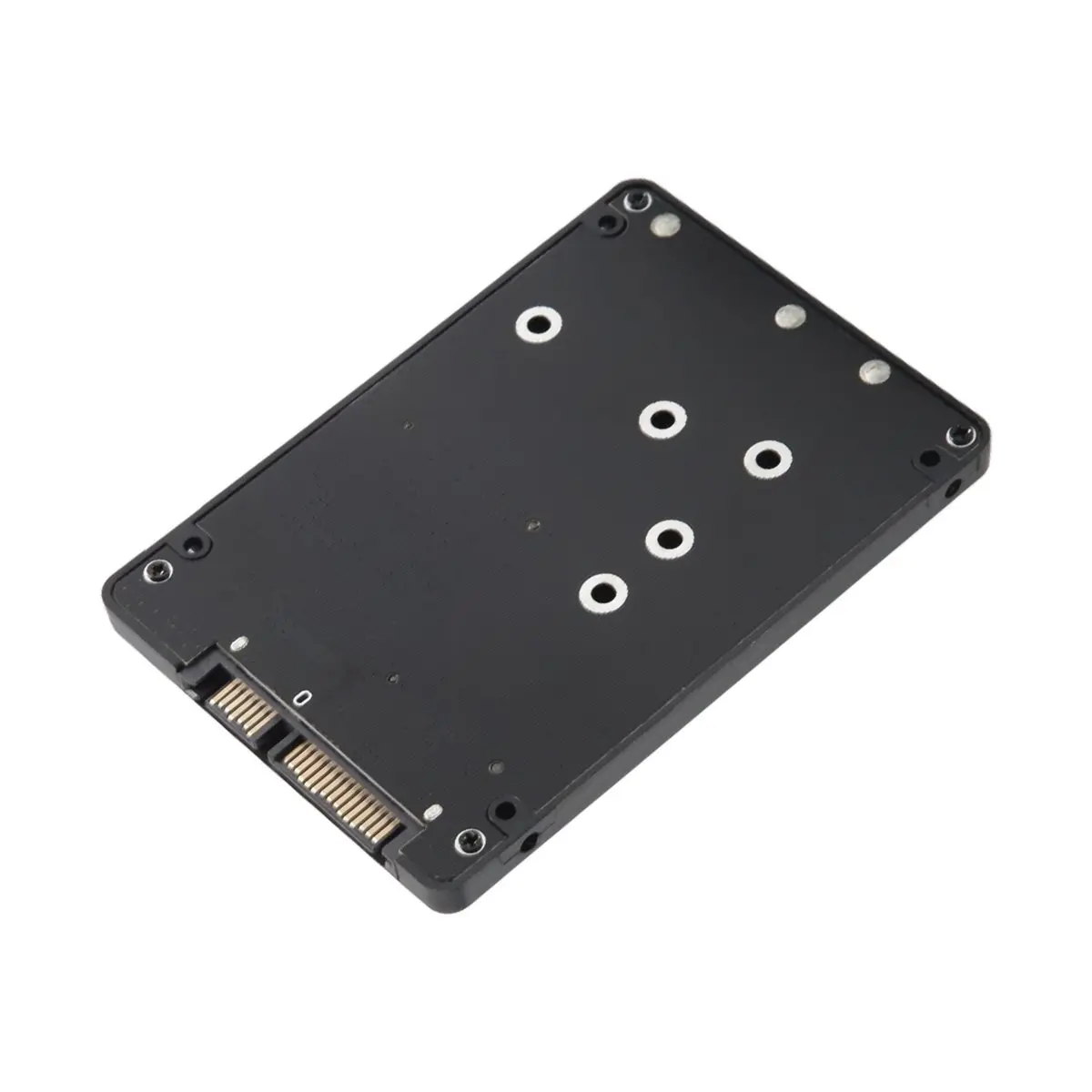 A59E 2 in 1 Combine M.2 NGFF Key B & MSATA SSD to 2.5 SATA3 Adapter with Plastic Enclosure SSD Case Box view 2