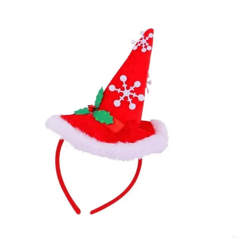 Pack of 4 Christmas Headbands Adjustable Size Hairband Stylish Holiday Headpieces Elegant Party Costume Accessories