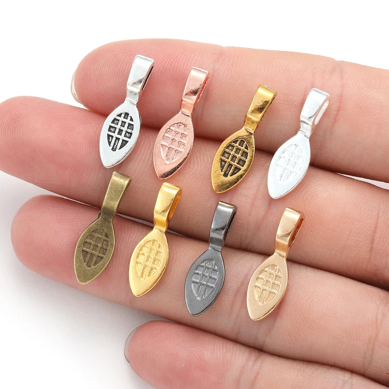 20pcs 8 Colors Exquisite Shovel Charms for Necklace Keyring connector DIY Handmade Jewelry Accessories 7*22mm J496